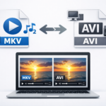 Сравнение форматов MKV и AVI: качество и универсальность на примере видео в ноутбуке.